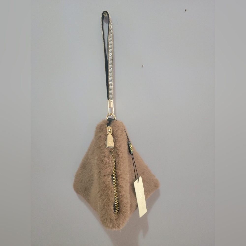 JAYLEY COLLECTION, FAUX FUR BAG
